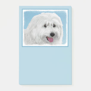 Post-it® Peinture de chien des lowland polonais - Art du ch