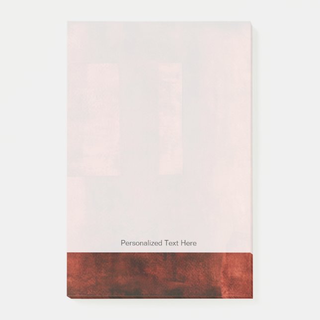 Post-it® Peinture de Crimson profonde avec formes géométriq (Devant)