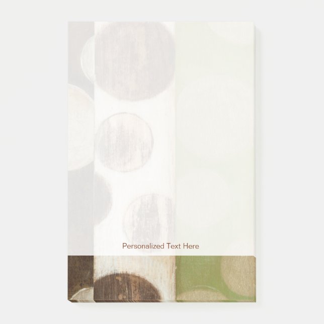 Post-it® Peinture en panneau de bois de tonalité Terre avec (Devant)