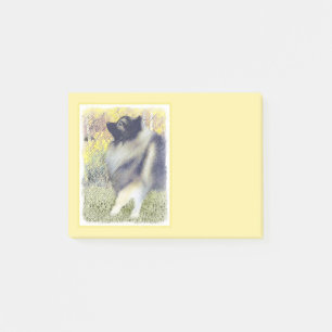 Post-it® Peinture en teint de Keeshond - jolie art original