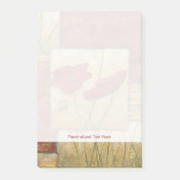 Peinture florale avec traits de pinceau visibles