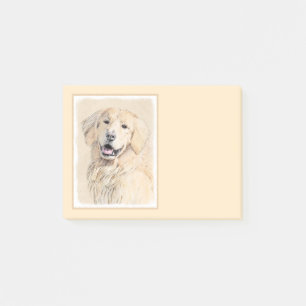 Post-it® Peinture Golden Retriever - Joli art original chie