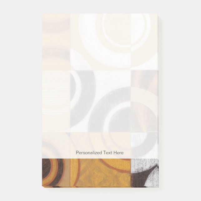 Post-it® Peinture moderne avec Motifs circulaires (Devant)