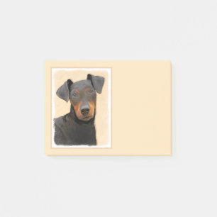 Post-it® Peinture originale de Manchester Terrier, Art anim