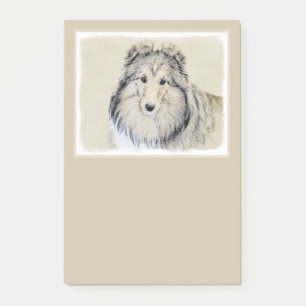 Post-it® Peinture Shetland Sheepdog - Jolie art original ch