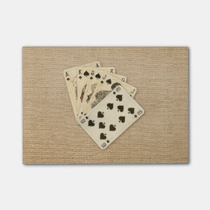 Post-it® Pelles de quinte royale vintages sur la toile de