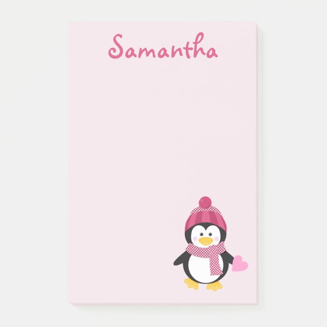 Post-it® Penguin de la Saint-Valentin (Devant)