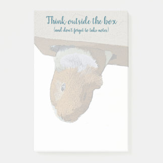 Post-it® Pensez en dehors de la boîte Guinée Pig Post-It No