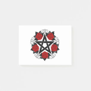 Post-it® Pentagramme aux roses rouges