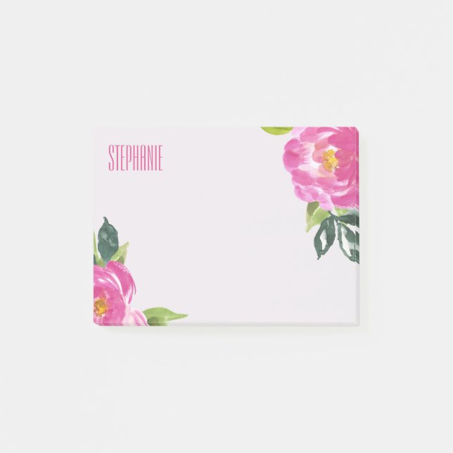 Post-it® Peonies roses (Devant)