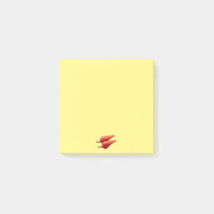 Post-it® Peppers Red Chili ppers paniers à notes jaunes