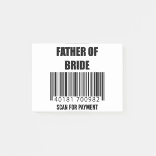 Post-it® Père de la mariée Scan pour le paiement T-shirt Pa