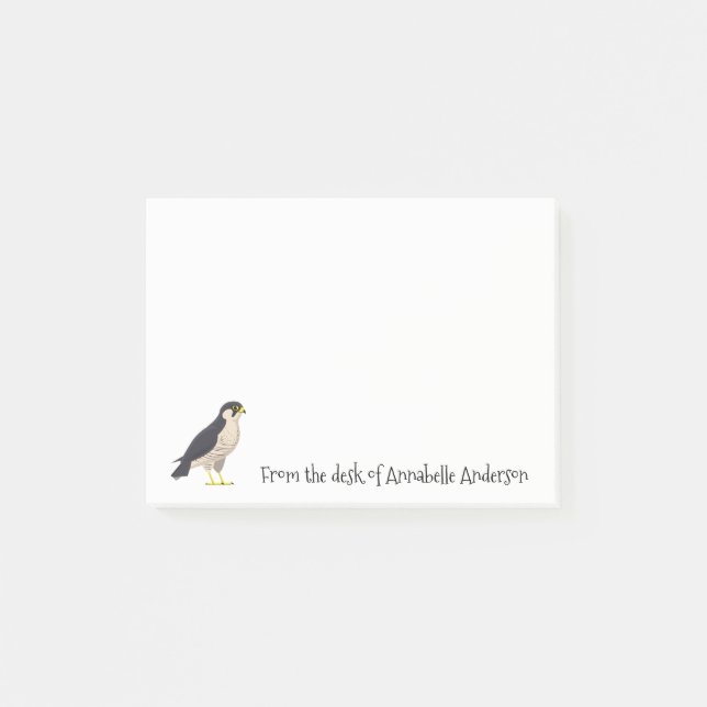 Post-it® Peregrine Falcon Personnaliser Post-it Notes (Devant)