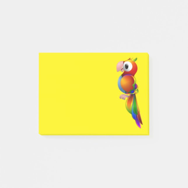 Post-it® Perroquet coloré (Devant)