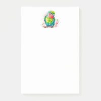 Perroquet vert - Bébé mignon oiseau
