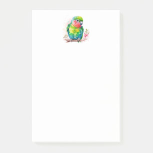 Post-it® Perroquet vert - Bébé mignon oiseau