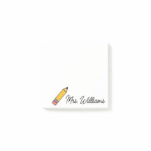 Personalized Cute Crayon Teacher Back to School 