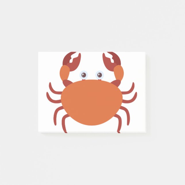 Post-it® Personnage de dessin animé sur le crabe (Devant)