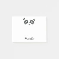 Personnage mignon panda école pour enfants