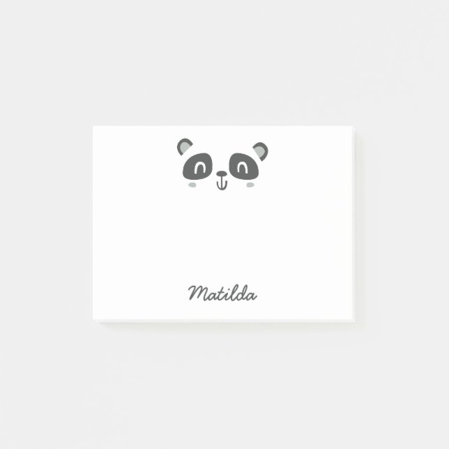 Post-it® Personnage mignon panda école pour enfants (Devant)