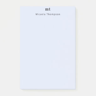 Post-it® Personnalisé à peine violet + initiales