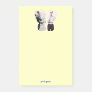 Post-it® Personnalisé Beau deux photo Papillon personnalisé