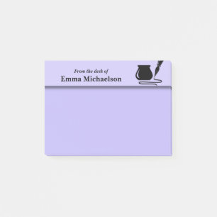 Post-it® Personnalisé depuis le bureau du bureau, violet