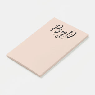 Post-it® Personnalisé Elegant PsyD Docteur en Psychologie