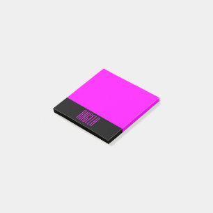 Post-it® Personnalisé noir et fuchsia