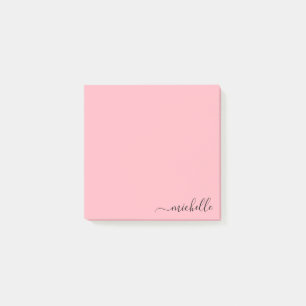 Post-it® Personnalisé Nom Minimaliste couleur Pastel person