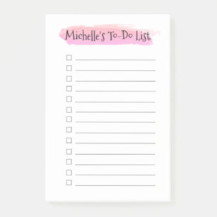 Post-it® Personnalisé Pour faire la liste de contrôle aquar