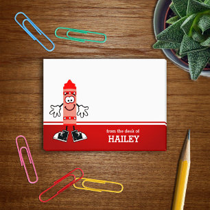 Post-it® Personnalisé Red Crayon