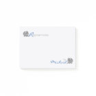 Personnalisé "RElephant Notes" gris et bleu