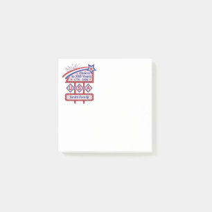 Post-it® Personnalisé USA 250–Marquise Rétro Patriotique