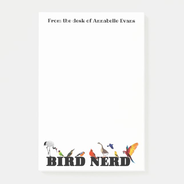 Post-it® Personnaliser Bird Nerd Bold (Devant)