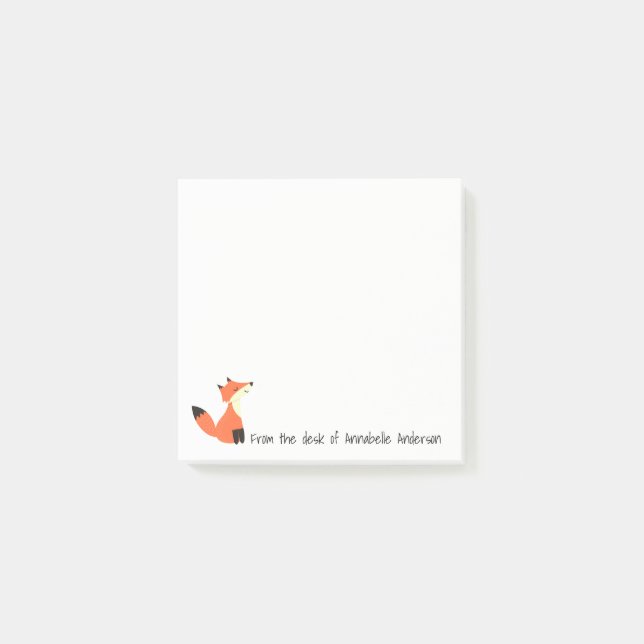 Post-it® Personnaliser le mignon ami Foxy (Devant)