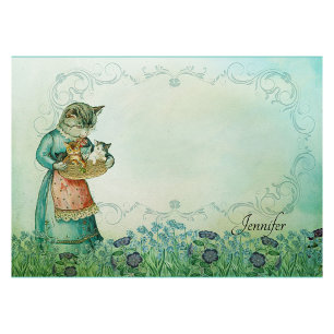 Post-it® Personnaliser le nom Victorian Chat Kittens Sweet