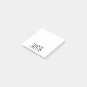 Post-it® Personnalité Édition Limitée Typographie Sarcastiq