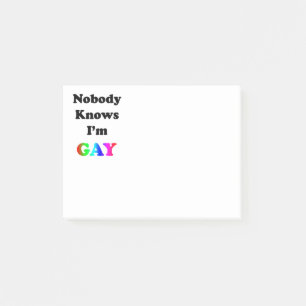 Post-it® Personne ne sait que je suis gay