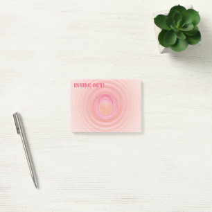 Post-it® Personnelle Fille Pastel Rose Peach Spirale Person
