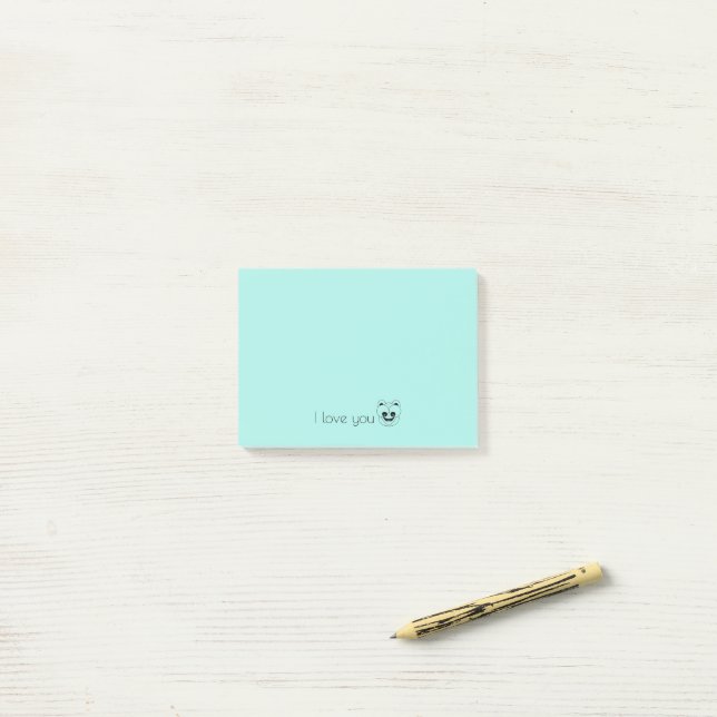 Post-it® Petit bonhomme rigolo (Sur un bureau)