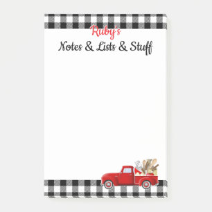 Post-it® Petit Camion rouge personnalisé
