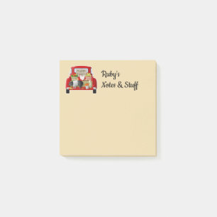 Post-it® Petit Camion rouge personnalisé