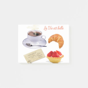 Post-it® petit déjeuner français