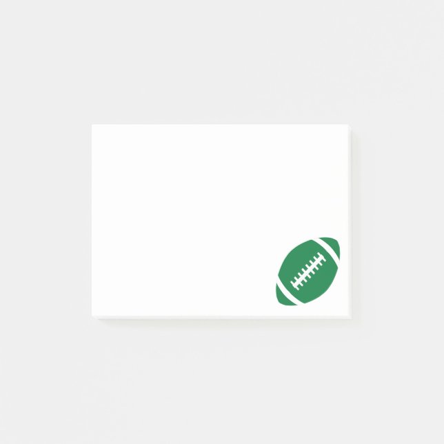 Post-it® Petit entraîneur ou joueur sportif de football ver (Devant)