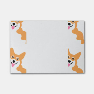 Post-it® Petit motif mignon de corgi