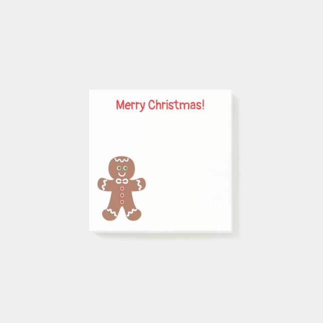 Post-it® Petit pain d'épices de Noël Homme 3 x 3 (Devant)