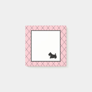 Post-it® Petit Pink Scottish Terrier Post Il Notes