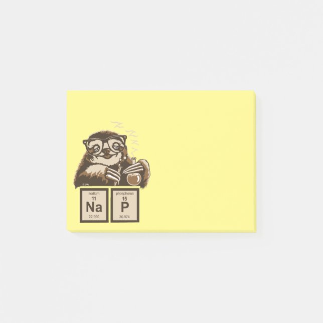 Post-it® Petit somme découvert par paresse de chimie (Devant)