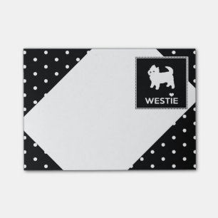 Post-it® Petit Westie mignon - Terrier des montagnes